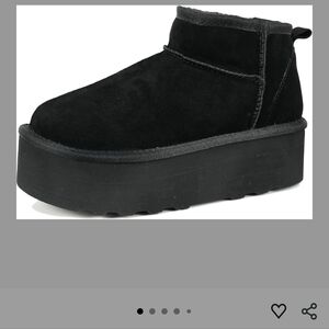 Women's Ultra Mini Platform Fashion Boot Classic Short Ankle Boot Cloud Warm Fur